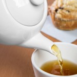 Libbey Slenda 14 oz. Royal Rideau White Porcelain Tea Pot with Lid - Sample