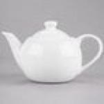 Libbey Slenda 14 oz. Royal Rideau White Porcelain Tea Pot with Lid - Sample