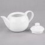 Libbey Slenda 14 oz. Royal Rideau White Porcelain Tea Pot with Lid - Sample