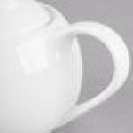 Libbey Slenda 14 oz. Royal Rideau White Porcelain Tea Pot with Lid - Sample