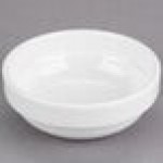 Libbey Slenda 6 oz. Royal Rideau White Stacking Porcelain Fruit Bowl - Sample