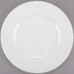 Libbey Slenda 6 oz. Royal Rideau White Stacking Porcelain Fruit Bowl - Sample