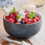 Acopa Embers 10 oz. Midnight Blue Matte Stoneware Bowl - Sample Acopa Embers 10 oz. Midnight Blue Matte Stoneware Bowl - Sample