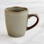 Acopa Highlands 10 oz. Heather Gray China Mug - Sample