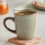 Acopa Highlands 10 oz. Heather Gray China Mug - Sample