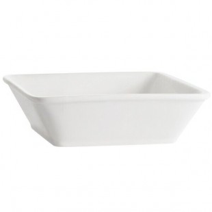 CAC F-CB6 Paris French 10 oz. Bone White Deep Square Porcelain Bowl - 36/Case CAC F-CB6 Paris French 10 oz. Bone White Deep Square Porcelain Bowl - 36/Case