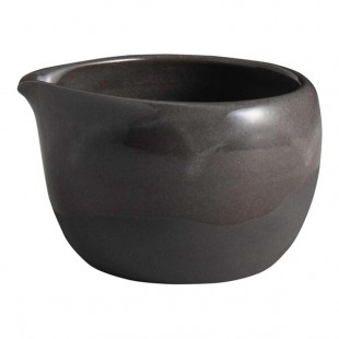 Off Grid Studio Gembrook from Steelite International 2 oz. Round Gray Stoneware Spouted Ramekin - 36/Case