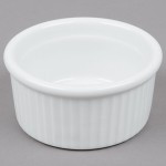 Tuxton BPX-0502 5 oz. Porcelain White Fluted China Ramekin - 48/Case Tuxton BPX-0502 5 oz. Porcelain White Fluted China Ramekin - 48/Case