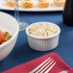 Tuxton BPX-0502 5 oz. Porcelain White Fluted China Ramekin - 48/Case Tuxton BPX-0502 5 oz. Porcelain White Fluted China Ramekin - 48/Case