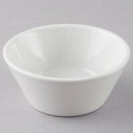 Tuxton BPX-0502 5 oz. Porcelain White Fluted China Ramekin - 48/Case Tuxton BPX-0502 5 oz. Porcelain White Fluted China Ramekin - 48/Case