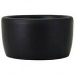 Tuxton VBX-0203 TuxTrendz Zion Matte Black 2 oz. China Pipkin Ramekin - 48/Case Tuxton VBX-0203 TuxTrendz Zion Matte Black 2 oz. China Pipkin Ramekin - 48/Case