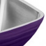Vollrath 4763565 Double Wall Square Beehive 5.2 Qt. Serving Bowl - Passion Purple