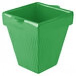 TableCraft CW1470GN 2 Qt. Green Cast Aluminum Square Condiment Bowl