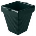 TableCraft CW1470GN 2 Qt. Green Cast Aluminum Square Condiment Bowl