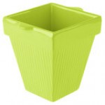 TableCraft CW1470GN 2 Qt. Green Cast Aluminum Square Condiment Bowl