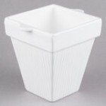 TableCraft CW1470GN 2 Qt. Green Cast Aluminum Square Condiment Bowl