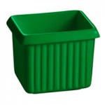TableCraft CW1470GN 2 Qt. Green Cast Aluminum Square Condiment Bowl