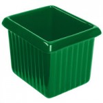 TableCraft CW1470GN 2 Qt. Green Cast Aluminum Square Condiment Bowl