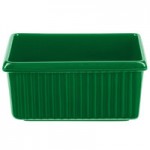 TableCraft CW1470GN 2 Qt. Green Cast Aluminum Square Condiment Bowl