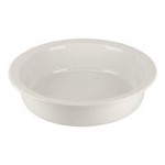 10 Strawberry Street Stella 6 Qt. Rectangular White Porcelain Serving Bowl - 8/Case