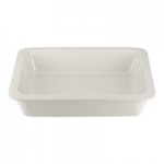 10 Strawberry Street Stella 6 Qt. Rectangular White Porcelain Serving Bowl - 8/Case