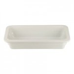 10 Strawberry Street Stella 6 Qt. Rectangular White Porcelain Serving Bowl - 8/Case