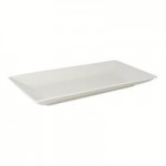 10 Strawberry Street Stella 6 Qt. Rectangular White Porcelain Serving Bowl - 8/Case