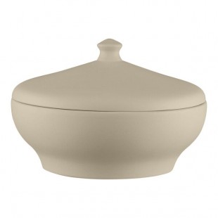 RAK Porcelain Baantna Argila Epura 73.4 oz. Gray Porcelain Soup Tureen and Lid