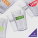 GET 8808-1-CL Spektrum 8 oz. Clear Customizable SAN Plastic Tumbler - 72/Case