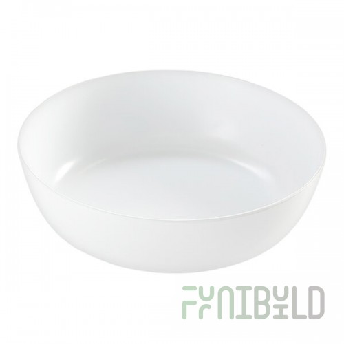 American Metalcraft Ani 104 oz. White Round Melamine Serving Bowl - 6/Case