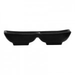 Cal-Mil Nomi 24 oz. Black Round Melamine Bowl - 6/Case