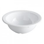 Acopa Foundations 32 oz. White Narrow Rim Melamine Salad Bowl - 12/Pack