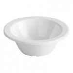 Acopa Foundations 32 oz. White Narrow Rim Melamine Salad Bowl - 12/Pack