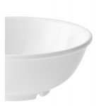 Acopa Foundations 32 oz. White Narrow Rim Melamine Salad Bowl - 12/Pack