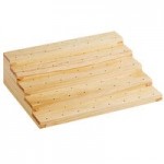 Acopa Mesa 14 Hole Dark Brown Wood Skewer / Cake Pop Holder