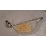 Choice 8 oz. One-Piece Stainless Steel Flat Bottom Ladle Choice 8 oz. One-Piece Stainless Steel Flat Bottom Ladle