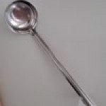 Choice 8 oz. One-Piece Stainless Steel Flat Bottom Ladle Choice 8 oz. One-Piece Stainless Steel Flat Bottom Ladle