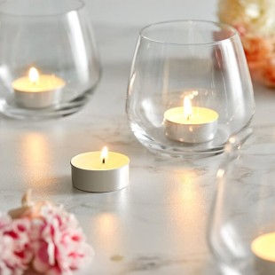 Leola Candle 5 to 6 Hour White Tea Light Candle - 100/Pack