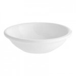 Acopa 7.25 oz. Bright White Rolled Edge Stoneware Bouillon Cup - 36/Case Acopa 7.25 oz. Bright White Rolled Edge Stoneware Bouillon Cup - 36/Case
