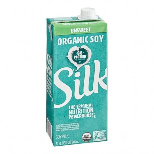 Silk Organic Unsweetened Soy Milk 32 fl. oz. - 6/Case Silk Organic Unsweetened Soy Milk 32 fl. oz. - 6/Case