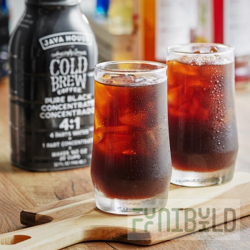 Java House Colombian Cold Brew Coffee 4:1 Concentrate 32 fl. oz. - 6/Case