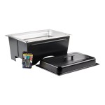 Sterno Full Size ChalkBoard Fold-Away WindGuard Chafer with Black Matte Finish, Full Size Pan, and Lid Sterno Full Size ChalkBoard Fold-Away WindGuard Chafer with Black Matte Finish, Full Size Pan, and Lid