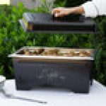Sterno Full Size ChalkBoard Fold-Away WindGuard Chafer with Black Matte Finish, Full Size Pan, and Lid Sterno Full Size ChalkBoard Fold-Away WindGuard Chafer with Black Matte Finish, Full Size Pan, and Lid