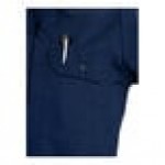 Mercer Culinary Metro Edge Women's Navy Blue Short Sleeve Brewer / Work Shirt - 2XL Mercer Culinary Metro Edge Women's Navy Blue Short Sleeve Brewer / Work Shirt - 2XL