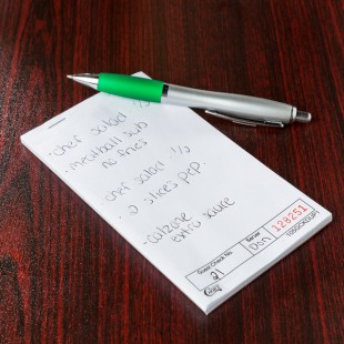 Choice 1 Part White Blank Guest Check with Carbon Sheet - 100/Case Choice 1 Part White Blank Guest Check with Carbon Sheet - 100/Case