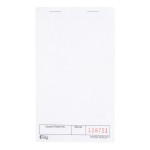 Choice 1 Part White Blank Guest Check with Carbon Sheet - 100/Case