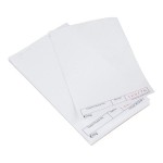 Choice 1 Part White Blank Guest Check with Carbon Sheet - 100/Case
