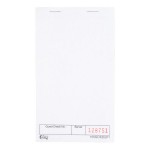 Choice 1 Part White Blank Guest Check with Carbon Sheet - 100/Case