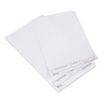 Choice 1 Part White Blank Guest Check with Carbon Sheet - 100/Case