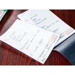 Choice 1 Part White Blank Guest Check with Carbon Sheet - 100/Case